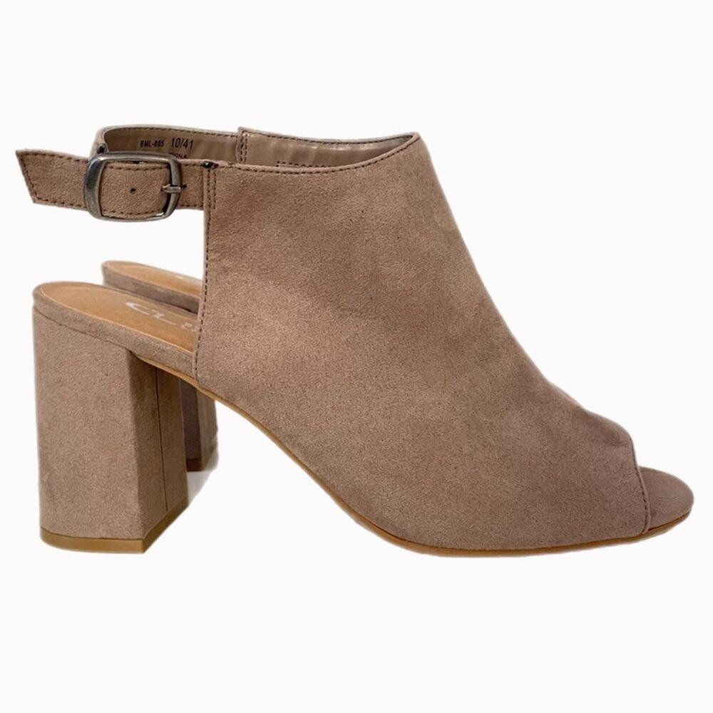 Chinese Laundry Peep Toe Mules Sz 10